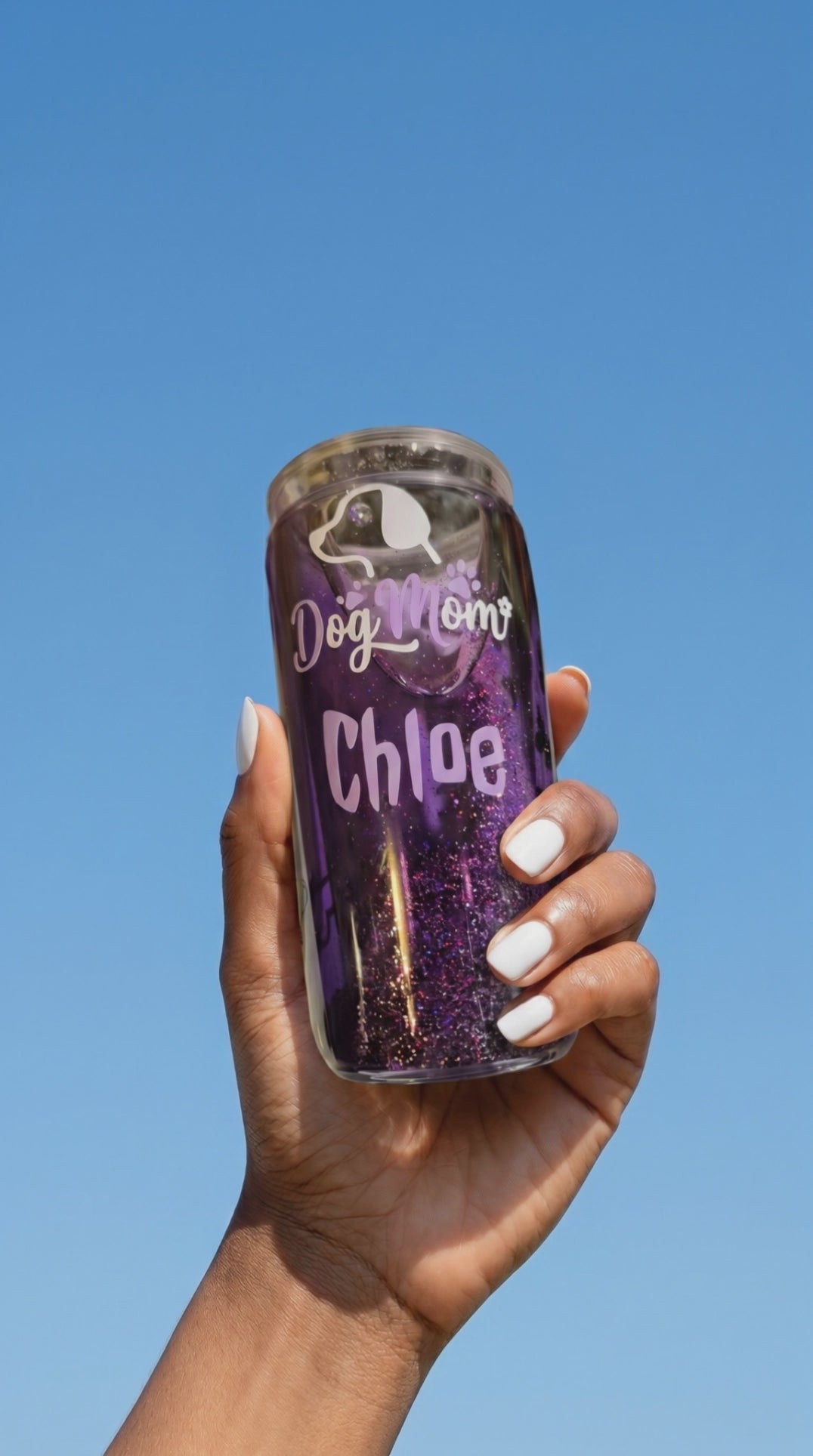 Dog Mom's Snow Globe Tumblers for Dog Lovers