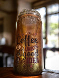 Coffee Theme Snow Globe Tumbler