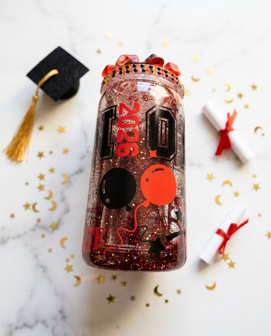 2026 Senior Snow Globe Tumblers for Graduation